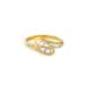 TOMEI Dual-Tone Ring, Yellow Gold 916