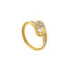 TOMEI Dual-Tone Ring, Yellow Gold 916