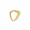 TOMEI Diamond Cut Collection Ring, Yellow Gold 916