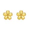 TOMEI Flower Earrings, Yellow Gold 916