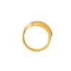 TOMEI Dual-Tone Ring, Yellow Gold 916