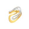 TOMEI Dual-Tone Ring, Yellow Gold 916