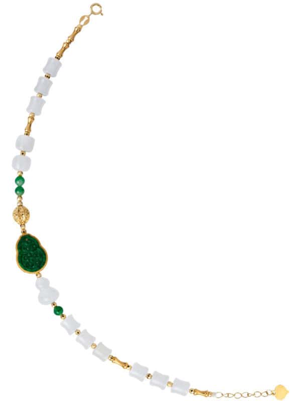 TOMEI Jade & Nephrite Bracelet, Yellow Gold 750