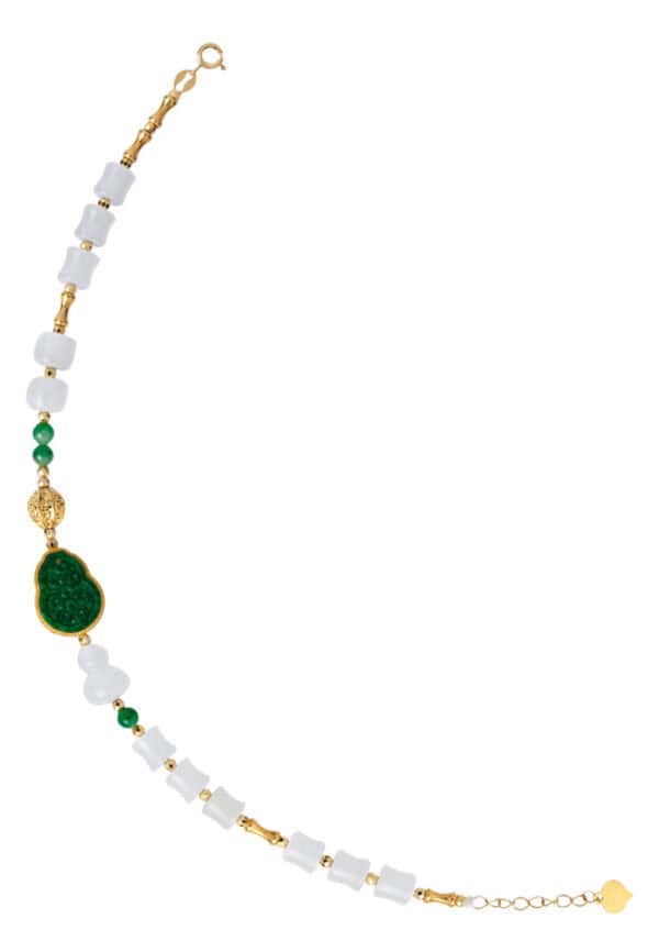 TOMEI Jade & Nephrite Bracelet, Yellow Gold 750