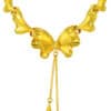 TOMEI x Xifu Butterfly Necklace, Yellow Gold 999