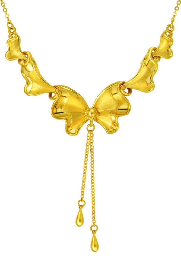 TOMEI x Xifu Butterfly Necklace, Yellow Gold 999