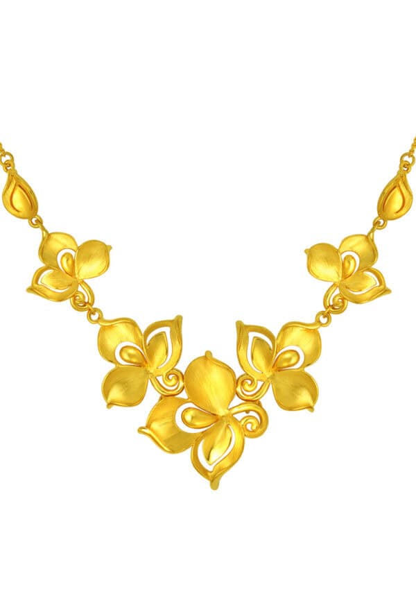 TOMEI x Xifu Fan-Hua-Jin-Xiu Necklace, Yellow Gold 999