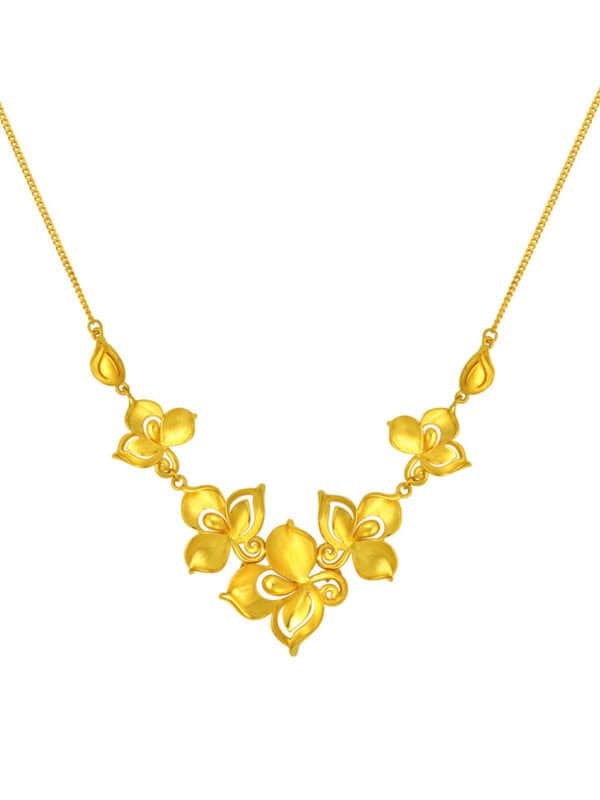 TOMEI x Xifu Fan-Hua-Jin-Xiu Necklace, Yellow Gold 999