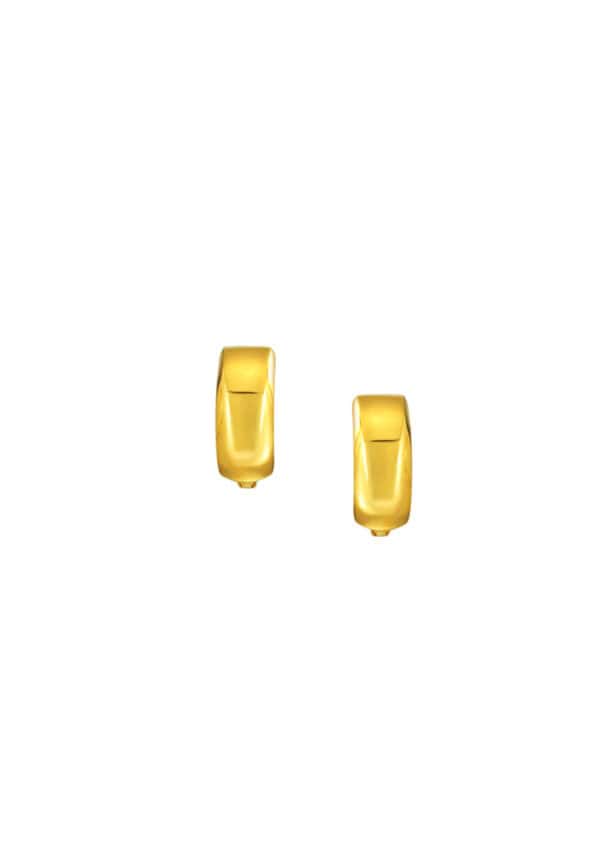 TOMEI Loop Earrings, Yellow Gold 916