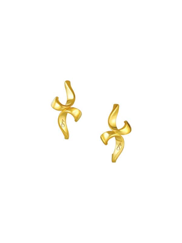 TOMEI Anastasia Earrings, Yellow Gold 916