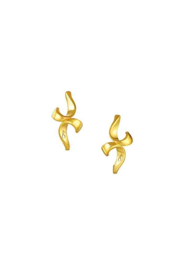 TOMEI Anastasia Earrings, Yellow Gold 916