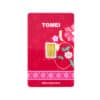 [TOMEI Exclusive] KLCC Twin Towers Raya Floral Gold Bar 1G  | Fine Gold 9999
