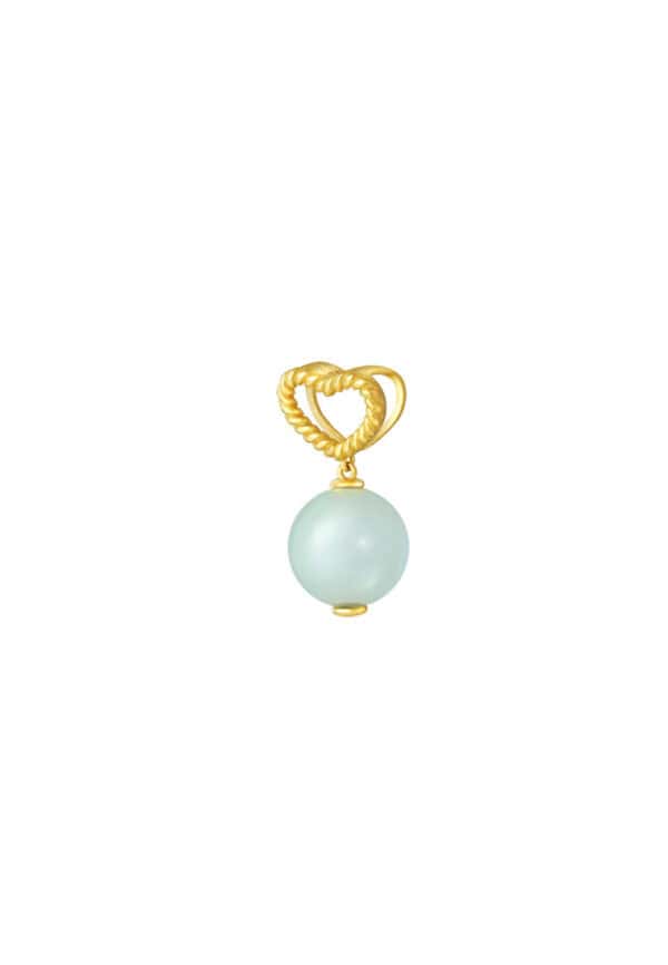 TOMEI Jade Pendant, Yellow Gold 916