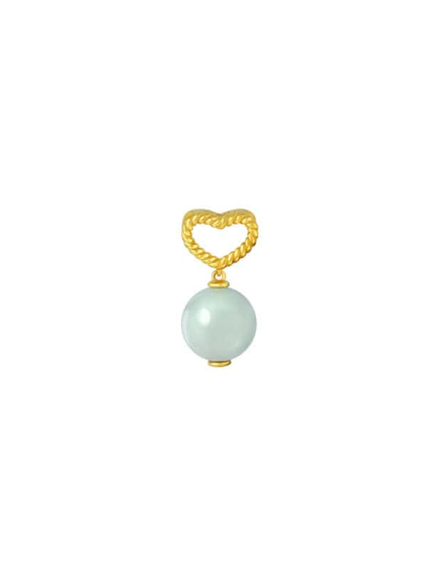 TOMEI Jade Pendant, Yellow Gold 916