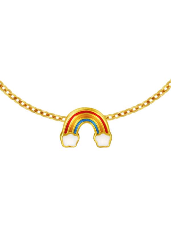 TOMEI Chomel Collection Rainbow Charm, Yellow Gold 916