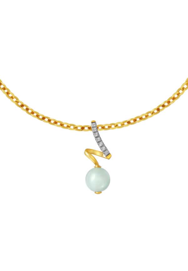 762x1100_0021_Sony_60681DC-YG1420P-2C_3 TOMEI Diamond Cut Collection Jade Pendant, Yellow Gold 916