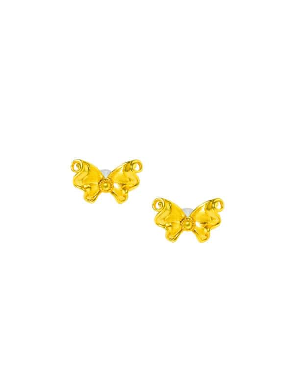TOMEI x Xifu Butterfly Earrings, Yellow Gold 999