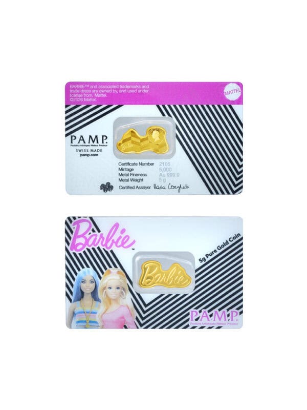 TOMEI x PAMP Barbie Gold Bar 5GM I Fine Gold 9999