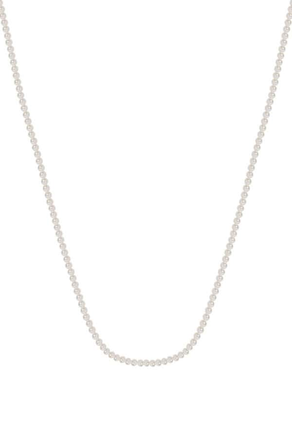 TOMEI Pearlfect Love Single Strand White Pearl Necklace
