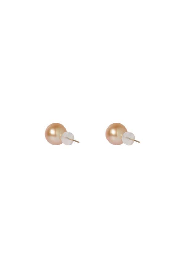 TOMEI Akoya Pearl 7.5mm Earrings,Yellow Gold 750