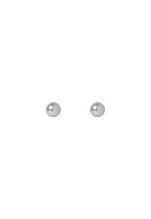 TOMEI Akoya Pearl 5mm Earrings,White Gold 750