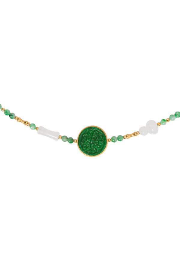 TOMEI Jade & Nephrite Bracelet, Yellow Gold 750