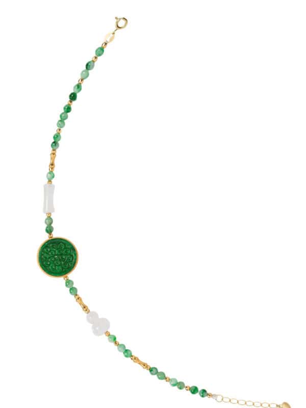 TOMEI Jade & Nephrite Bracelet, Yellow Gold 750