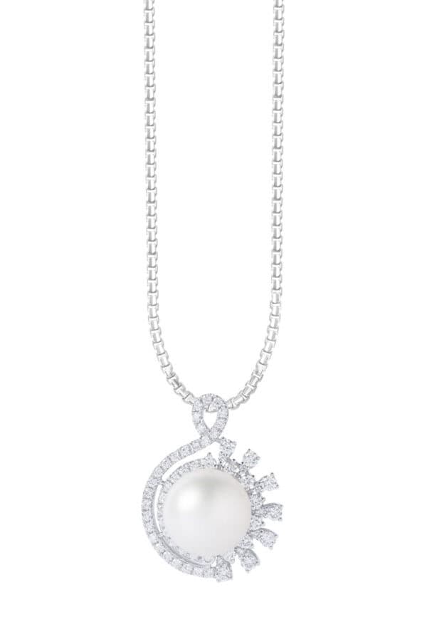 TOMEI South Sea Pearl Pendant, White Gold 750