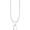 TOMEI Diamond Pendant, White Gold 750