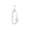 TOMEI Diamond Pendant, White Gold 750