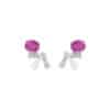 TOMEI Ruby Earrings, White Gold 750