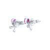 TOMEI Ruby Earrings, White Gold 750