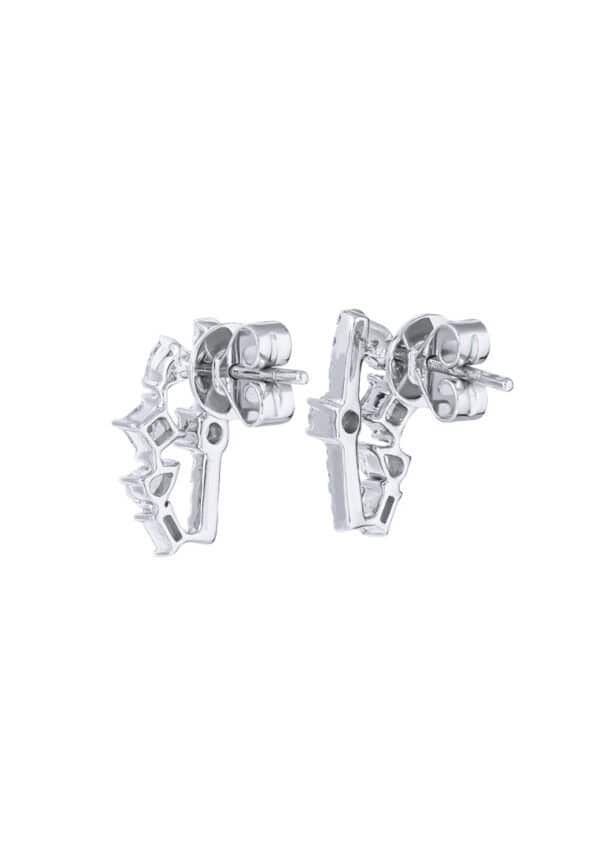 TOMEI Diamond Earrings, White Gold 750