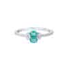 TOMEI Emerald Ring, White Gold 750