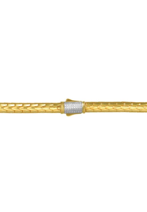 TOMEI Diamond Cut Collection Bracelet, Yellow Gold 916
