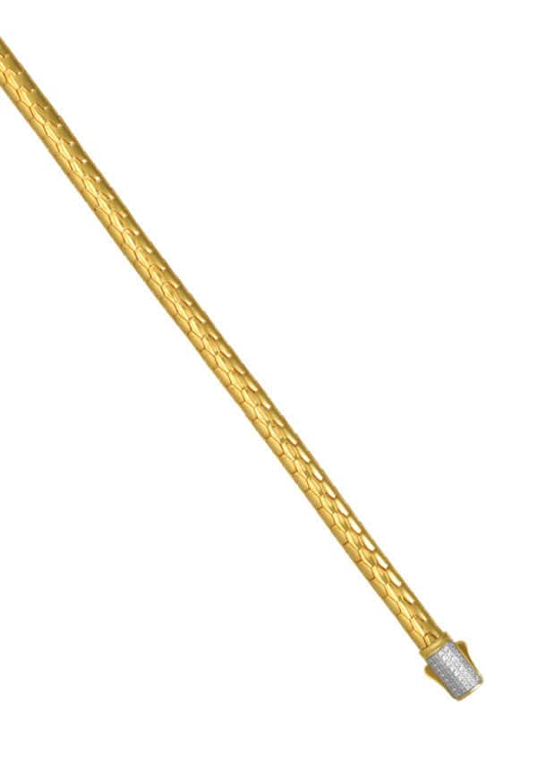 TOMEI Diamond Cut Collection Bracelet, Yellow Gold 916