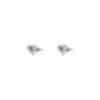 TOMEI Diamond Shape Earrings, White Gold 750