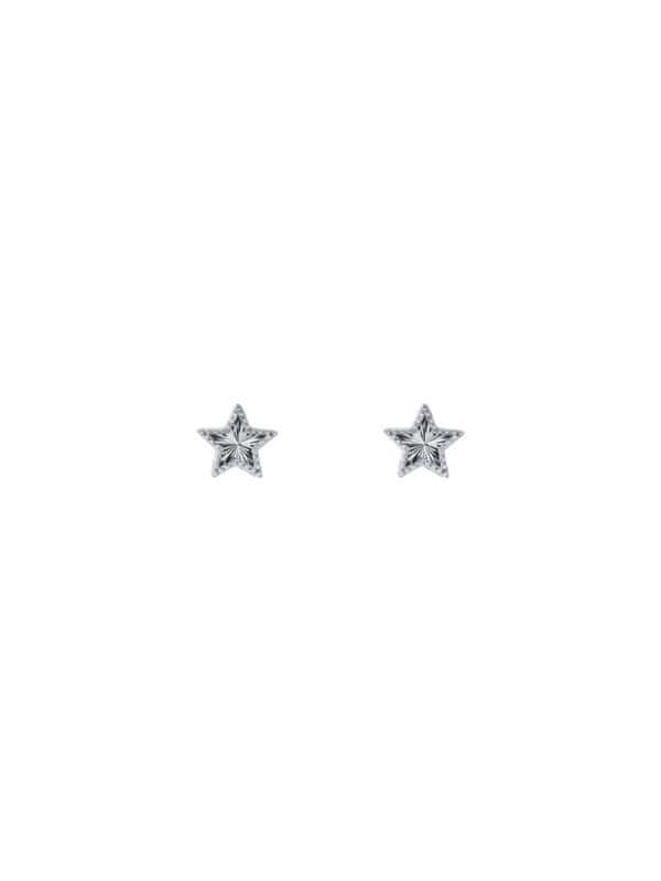 Tomei_0005_UEA0271CBQ_1.psdcopy TOMEI Mini Star Earrings, White Gold 750