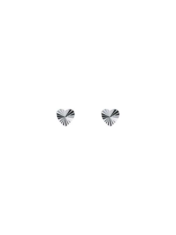 Tomei_0008_UEA0268CBP_1.psdcopy-1 TOMEI Mini Heart Earrings, White Gold 750