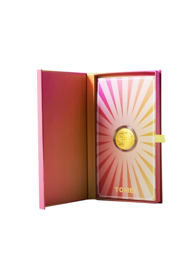 TOMEI Happiness, Health & Wealth Gold Wafer 0.1G, Yellow Gold 9999
