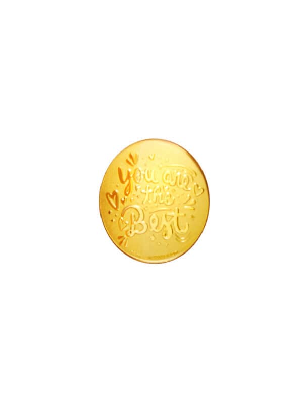 TOMEI You Are The Best Gold Wafer 0.1G, Yellow Gold 9999