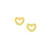 TOMEI Heart Earrings, Yellow Gold 916