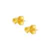 TOMEI Dual-Tone Heart Earrings, Yellow Gold 916