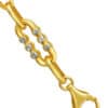 TOMEI Dual-Tone Bracelet, Yellow Gold 916