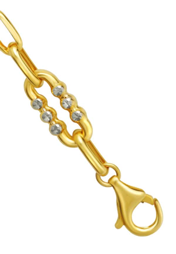 TOMEI Dual-Tone Bracelet, Yellow Gold 916