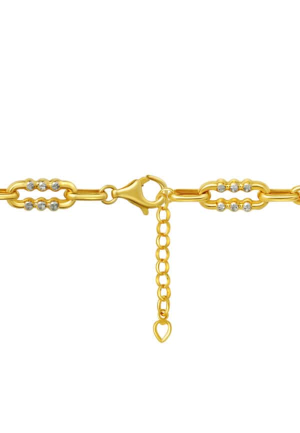 TOMEI Dual-Tone Bracelet, Yellow Gold 916