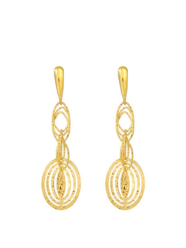 TOMEI Lusso Italia Earrings, Yellow Gold 916