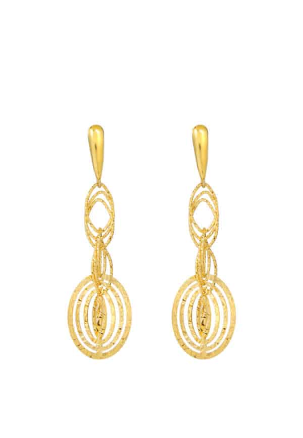 TOMEI Lusso Italia Earrings, Yellow Gold 916