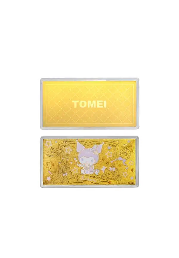 TOMEI I Sanrio Kuromi Fairytale Gold Wafer 0.50G I Fine Gold 9999