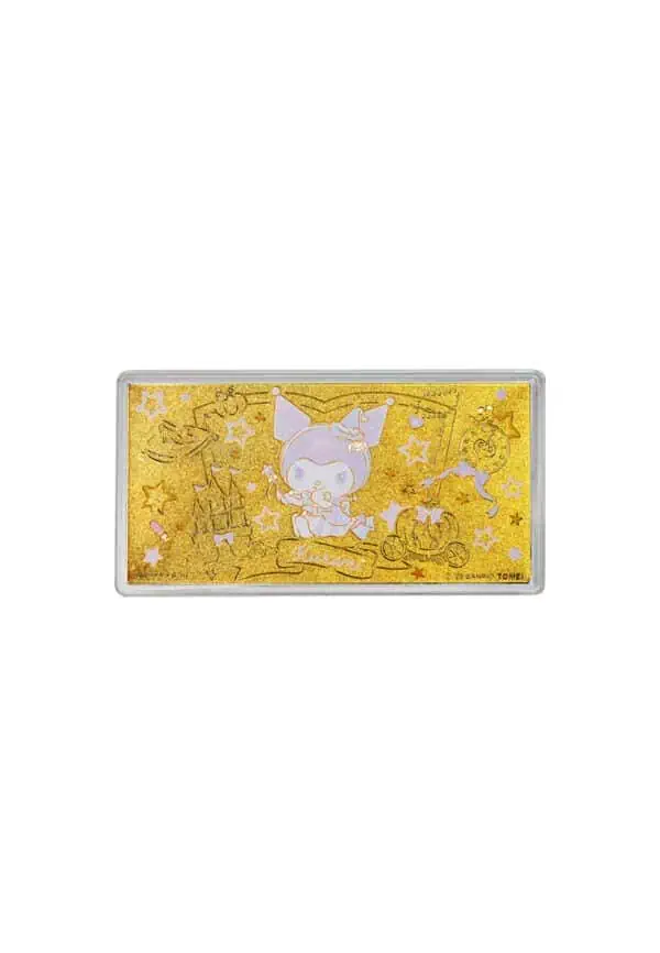 TOMEI I Sanrio Kuromi Fairytale Gold Wafer 0.50G I Fine Gold 9999